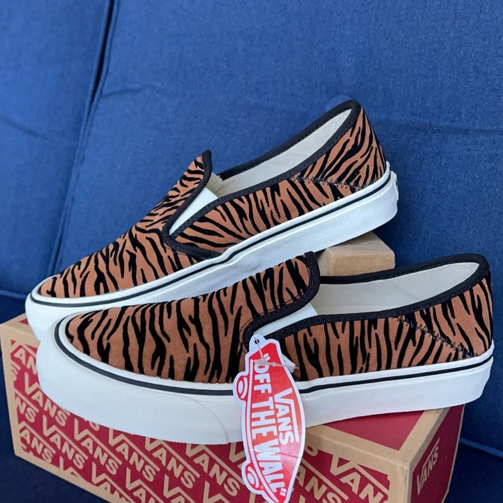 Vans Slip-On SF Animal Stripes Black/Marshmallow WMNS - Picture 6 of 16